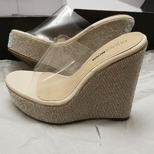 Clear/Transparent Wedge Heels